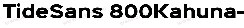 TideSans 800Kahuna字体转换